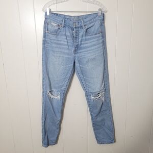 American eagle jeans high rise girlfriend blue size 6